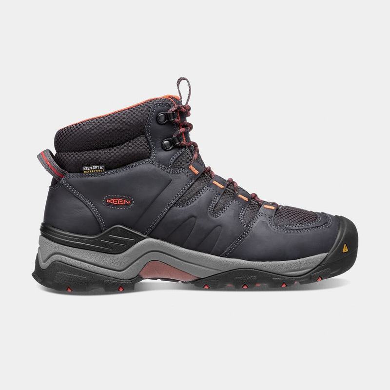 Botas De Montaña Keen Gypsum II Waterproof Mid Para Hombre Negros - Botas Keen Mexico (183564-TYR)